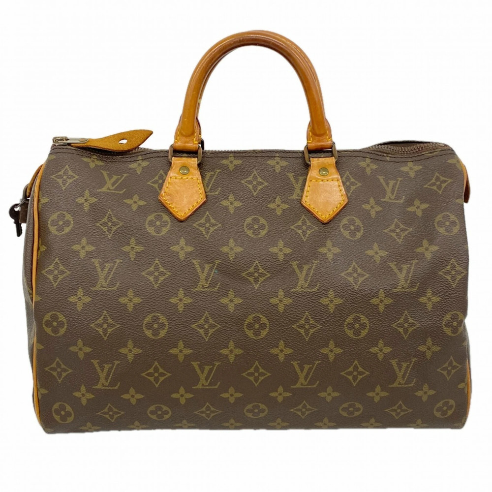 LOUIS VUITTON Brown Monogram Speedy 35 Bag